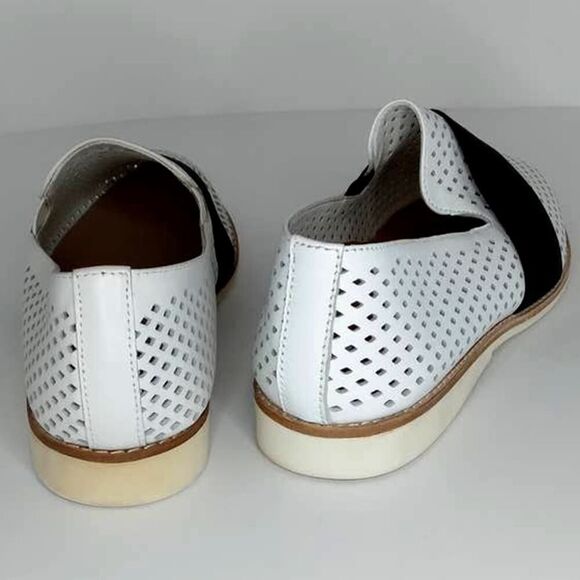 Rollie Nation Madison Ave Womens New White & Black Flats - Size 6 - Picture 5 of 6